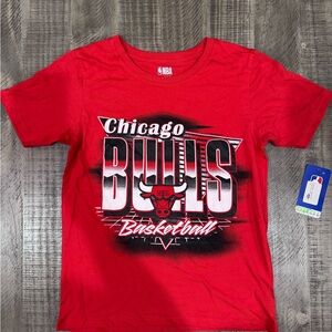 NBA Kids Red Chicago Bulls Basketball Tee